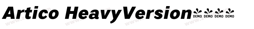 Artico HeavyVersion字体转换